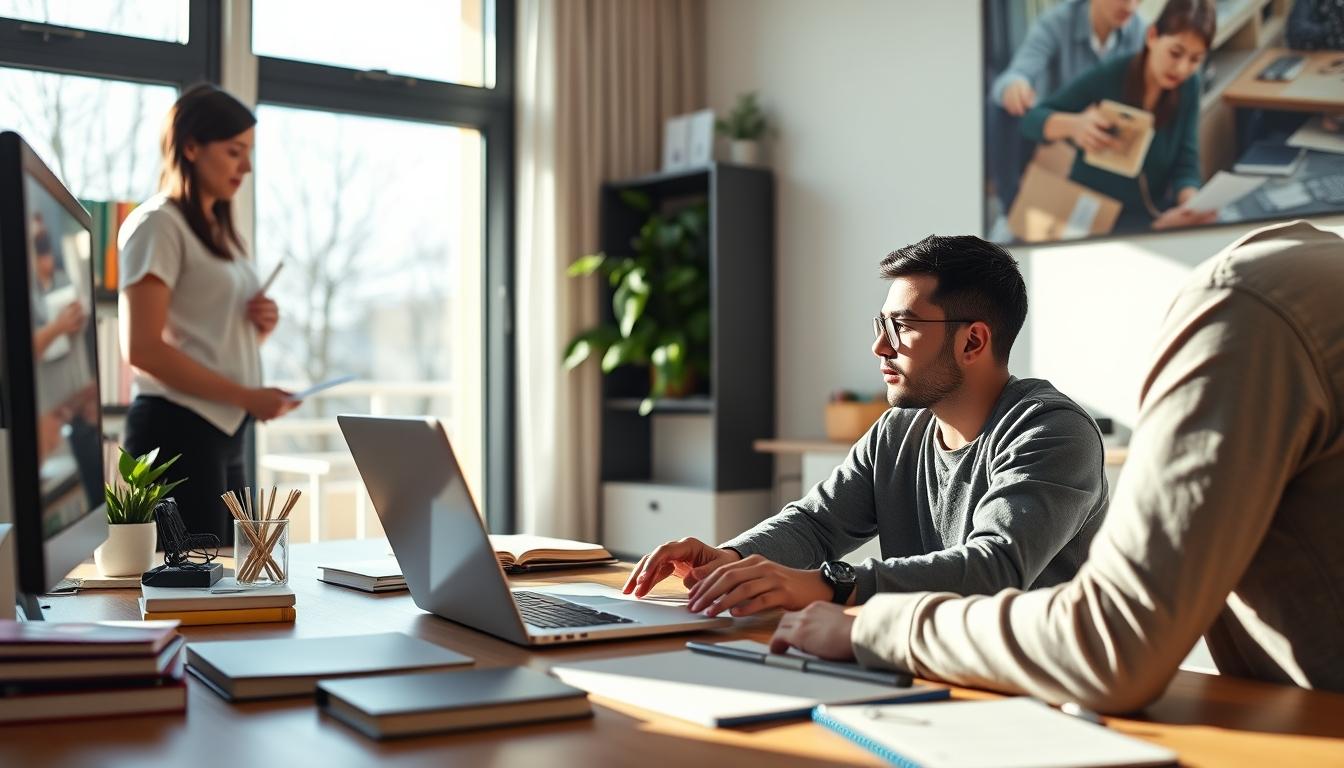 Modern university campus for students